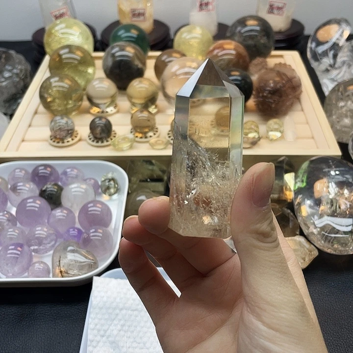 发晶珠宝半成品未镶嵌112水晶