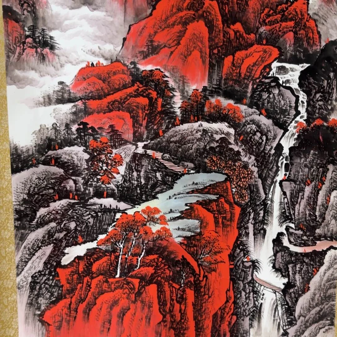 国画QA原创山水作品！带证书！限购一单