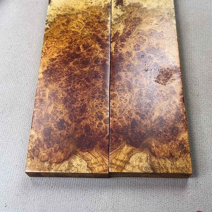 木质水**?缅甸花梨木镇尺一对