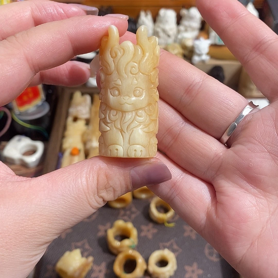 鹿骨把件31号白泽骨笛23.8不退换