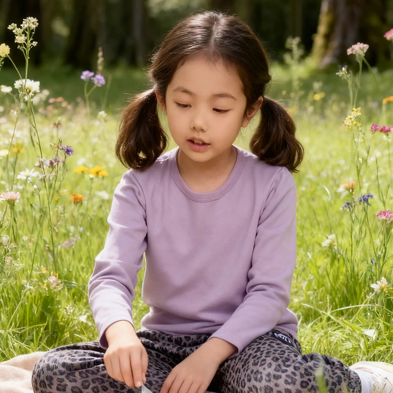 儿童纯棉a类打底衫女童内搭男童宝宝内搭长袖t恤圆领秋衣上衣单件