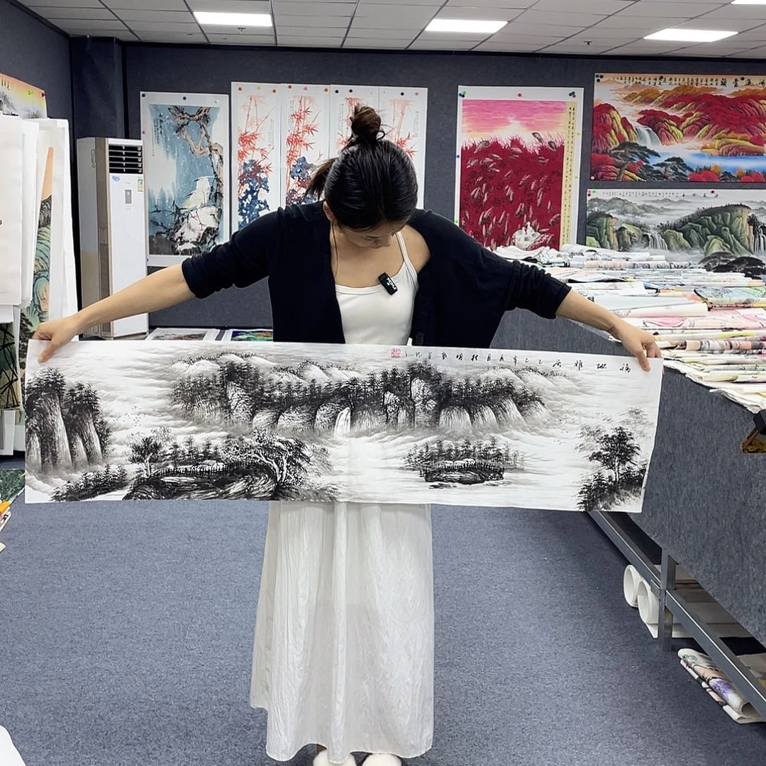 国画作品小姐姐放漏…