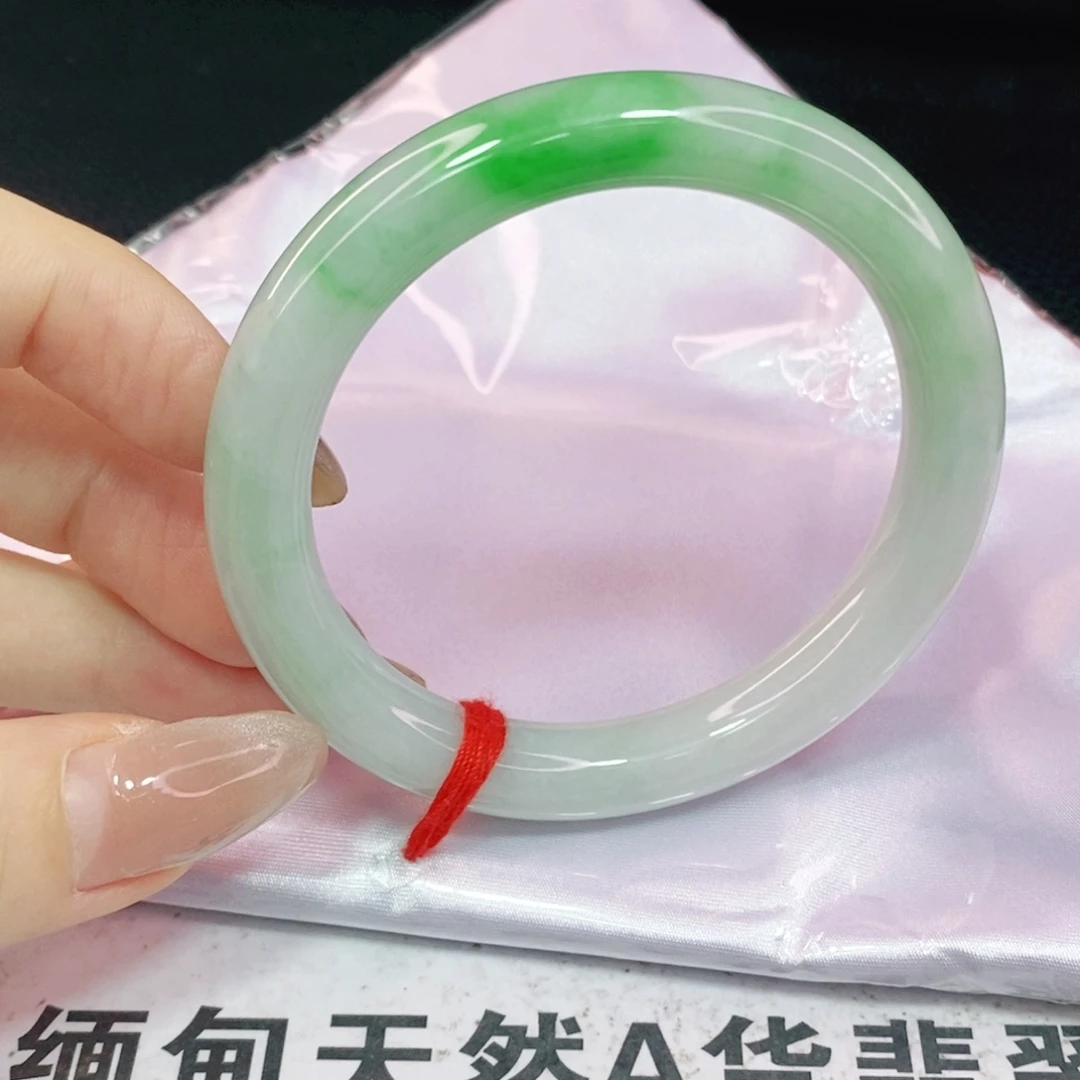 未镶嵌手镯翡翠56.5圆镯