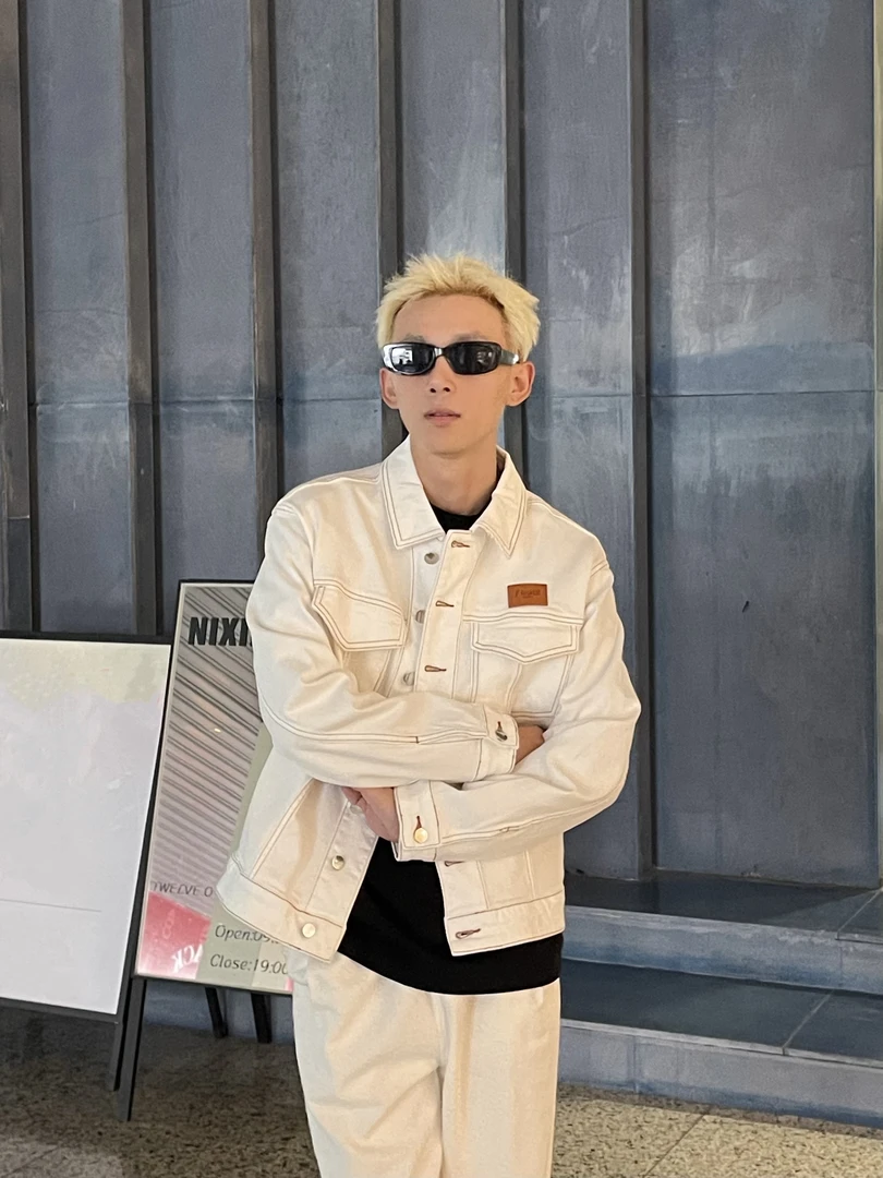 幺【2215】2025FD重工软牛仔外套男女同款