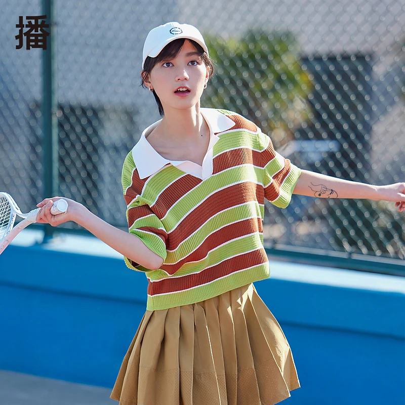 【达人专属】播百搭复古文艺运显瘦洋气动短款毛衫BDQ2SD1501晏几道