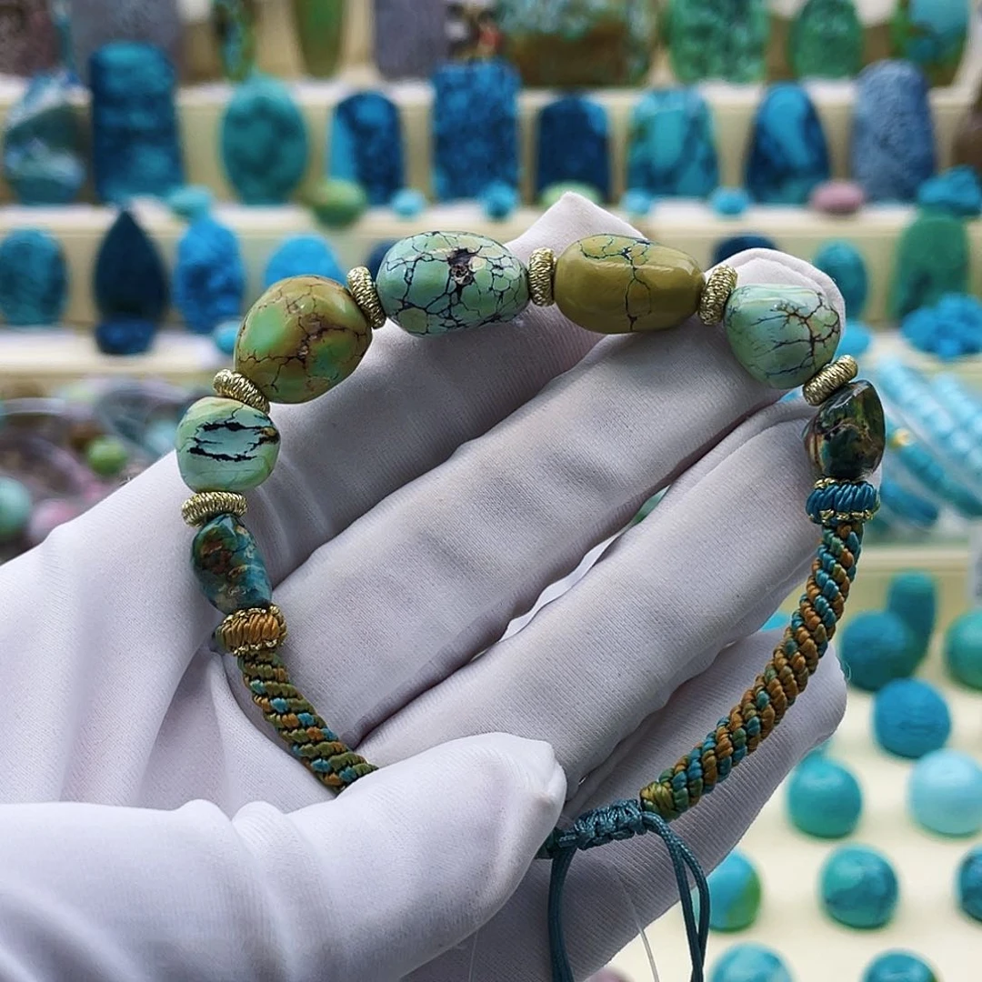 绿松石未镶嵌挂件