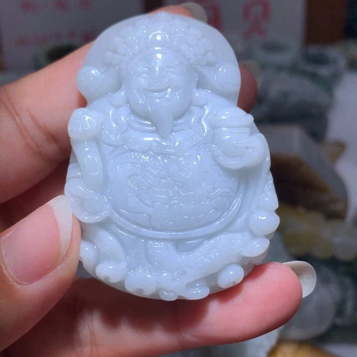 翡翠未镶嵌颈饰保真天然A货翡翠
