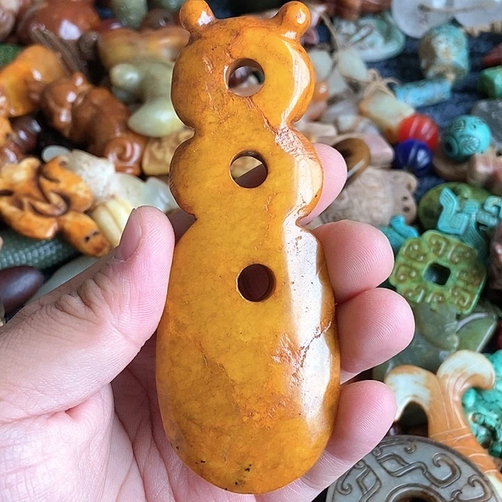 和田玉未镶嵌颈饰34