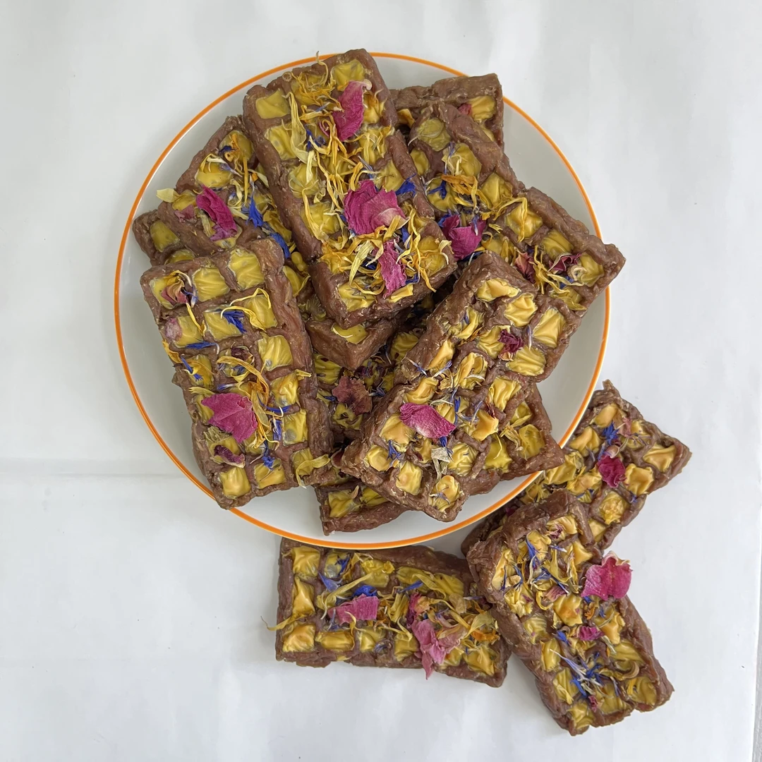 狗狗零食磨牙华夫饼添加芝士磨牙训练奖励金毛比熊马尔济斯雪纳瑞