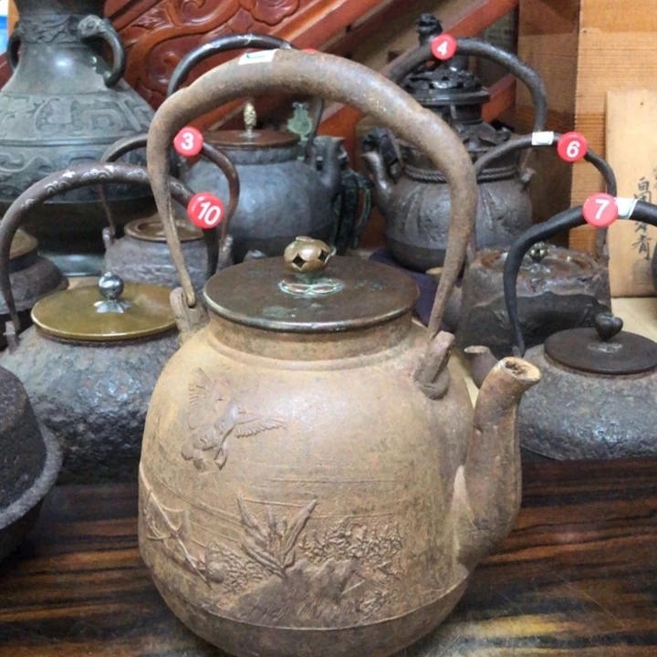 大西净寿鱼鹭平安壶
