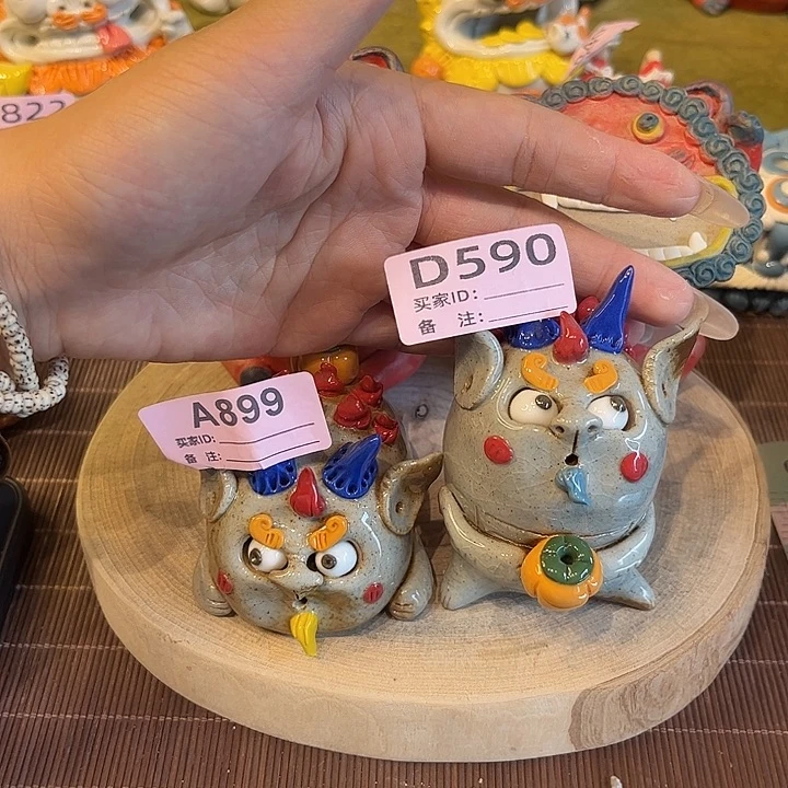 泥塑静**慧纯手工陶瓷摆件