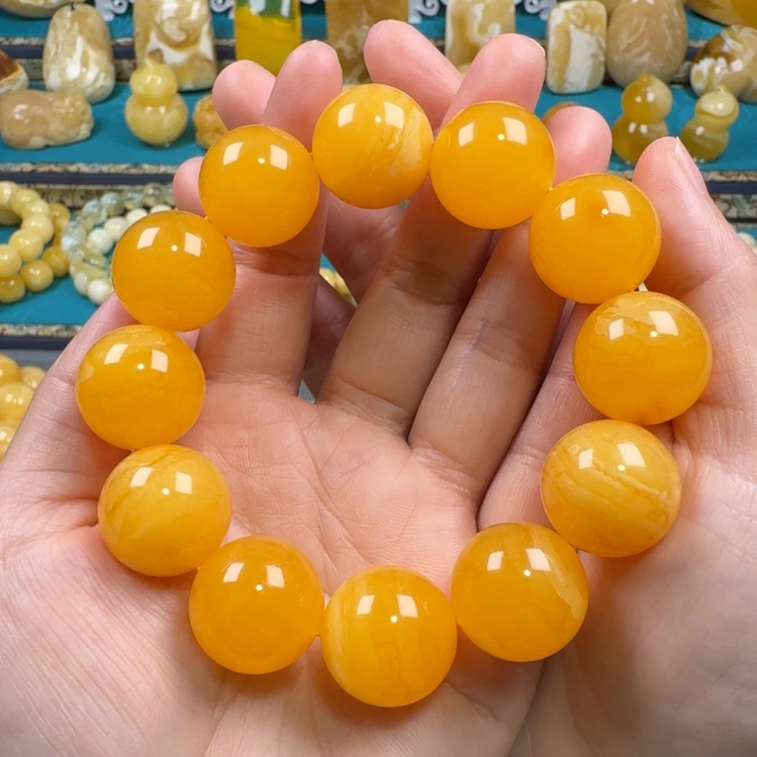 琥珀未镶嵌手链同料