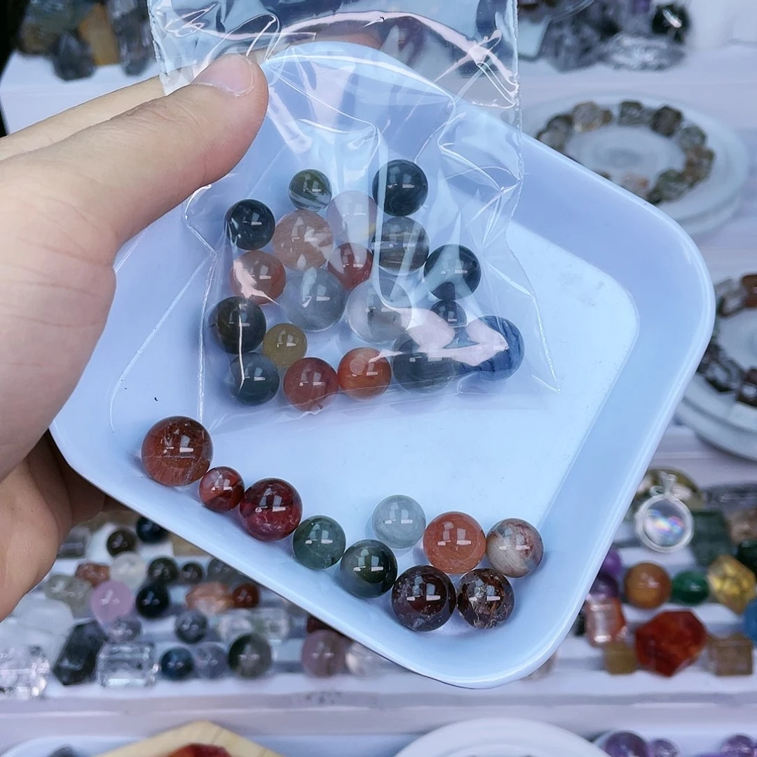 水晶水晶单珠 通孔未镶嵌