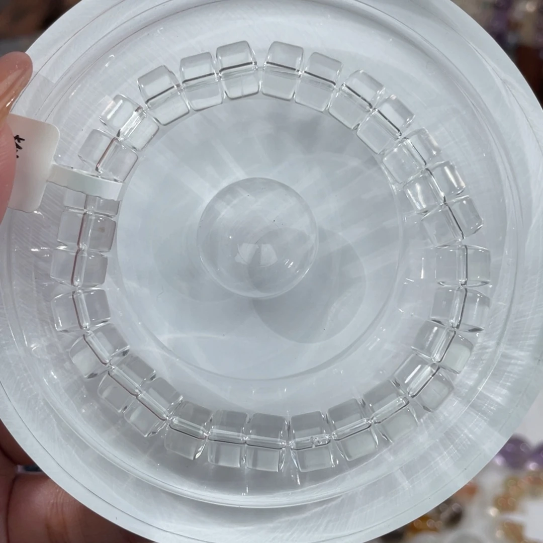 水晶手串未镶嵌022白水晶车轮8m+AA