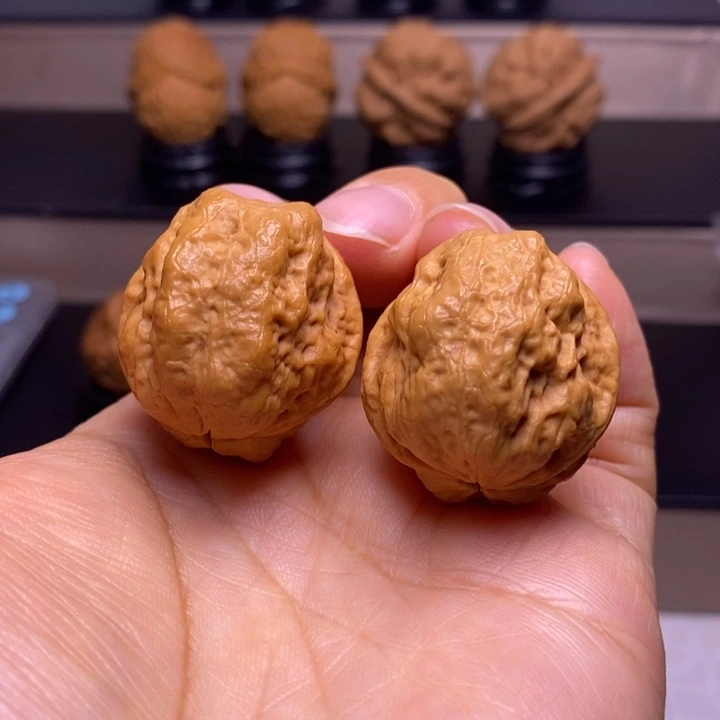 文玩核桃把件玉龙金蟾60