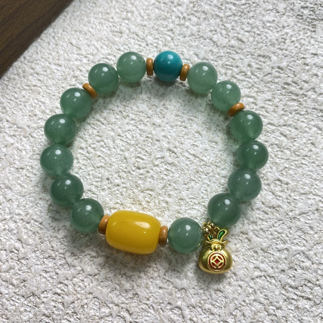 YHKINGS1063设计师款10m东陵玉单圈简约多样性发其一不带礼盒