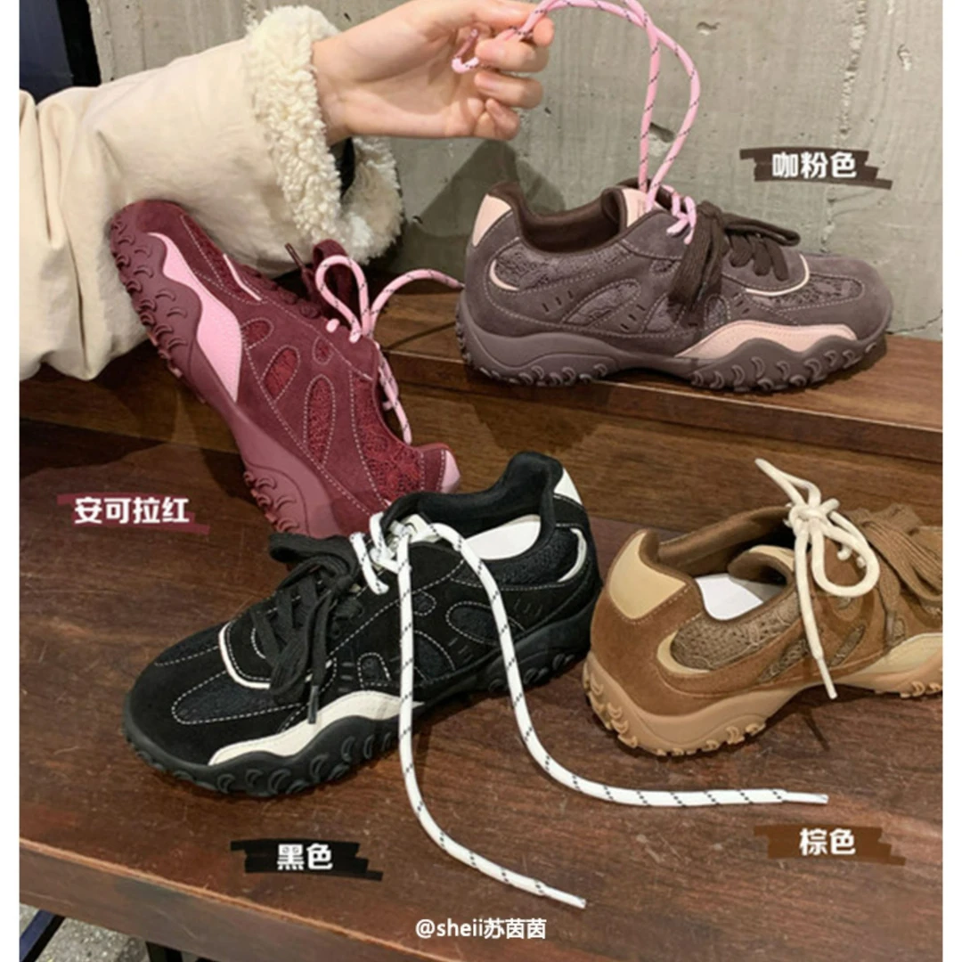 【sheii苏茵茵】新式月牙底~蕾丝内增高休闲德训鞋女运动鞋E4419314