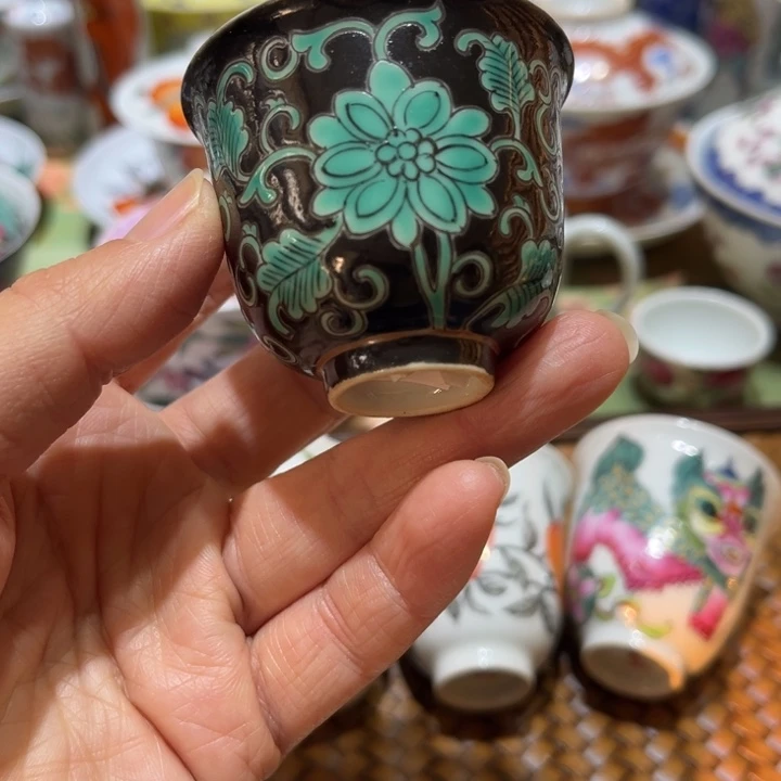 手绘茶杯盖碗陶瓷