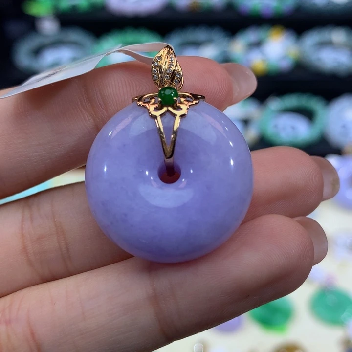 18K金镶嵌手链翡翠云****2翡翠