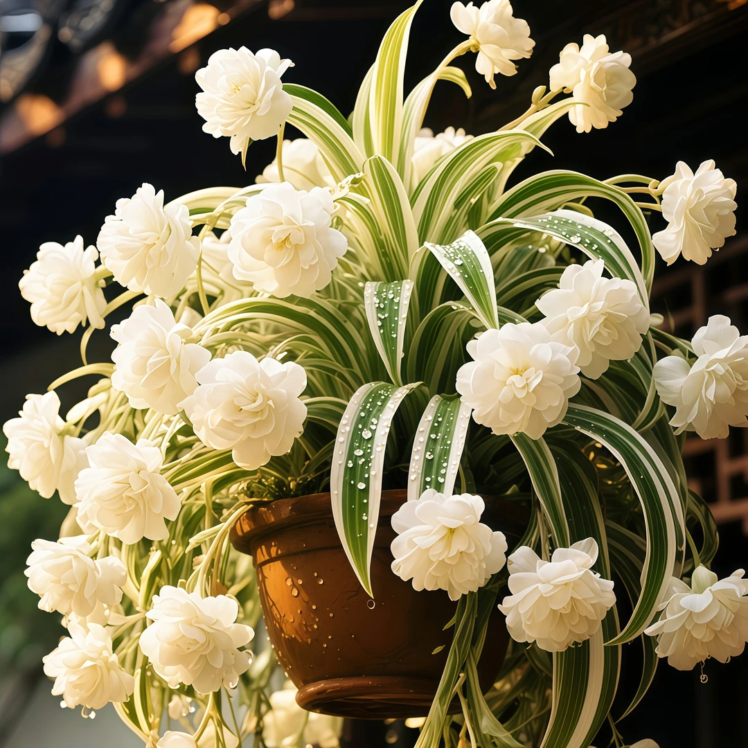 金边大花吊兰苗带根小苗裸根土培四季开花室内外盆栽花卉绿植好养