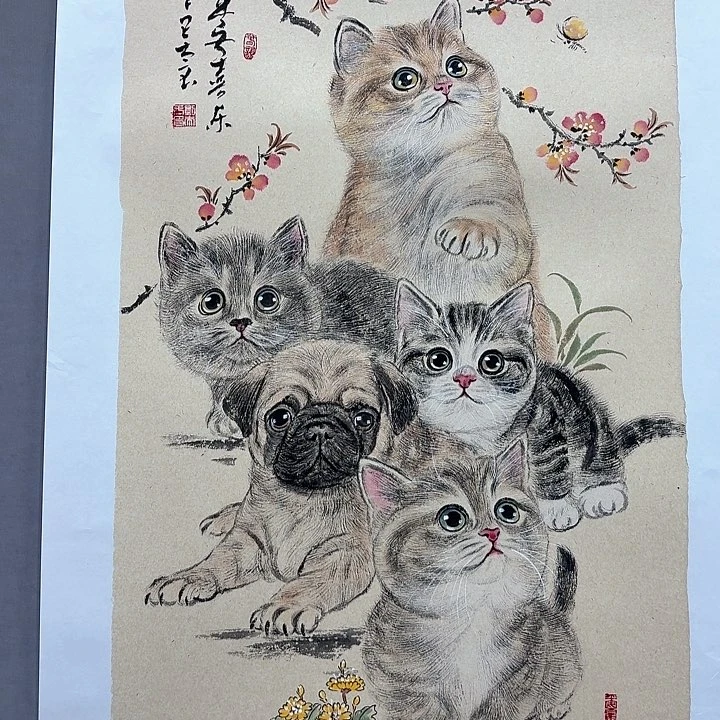 国画亲笔手绘放心去藏