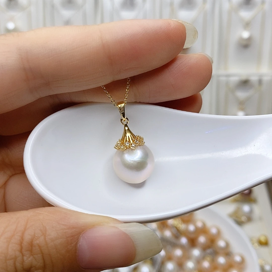 淡水珍珠未镶嵌吊坠(赠链)