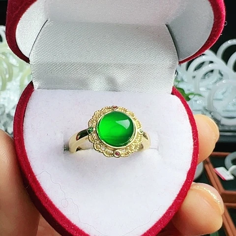 玛瑙/玉髓戒指合金