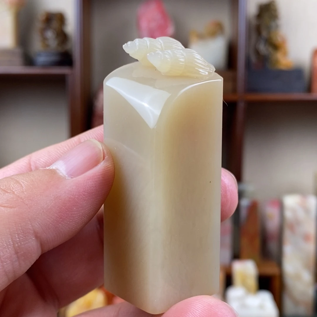 巴林石印石巴林石手工雕钮章