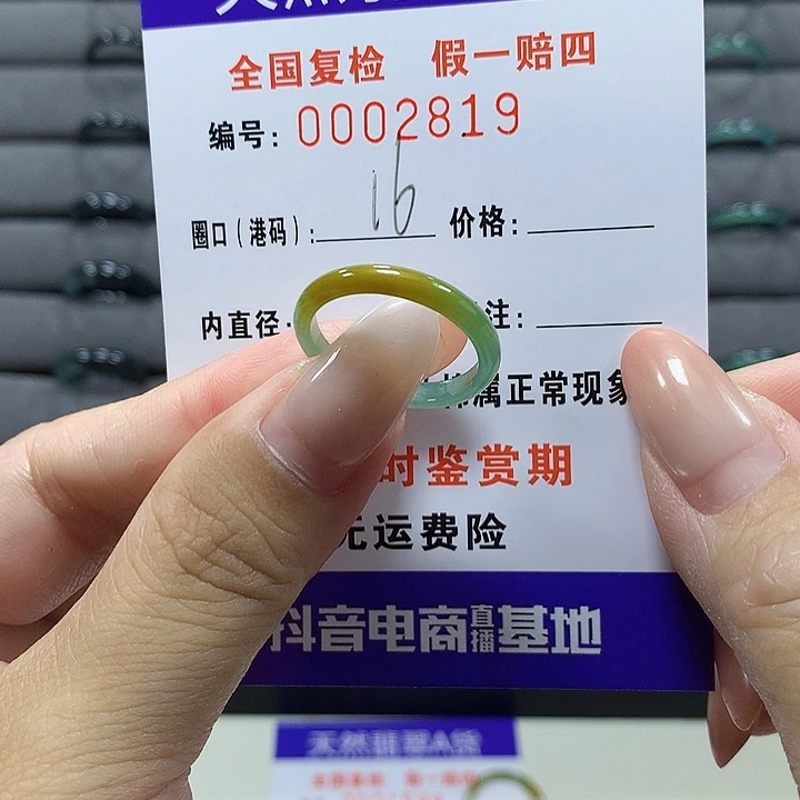 未镶嵌戒圈翡翠2819
