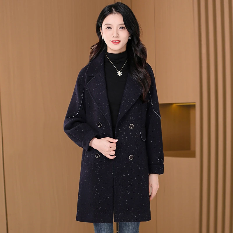 2025新春爆款杭州意法风衣外套女洋气时尚阔太太小个子小香风大衣