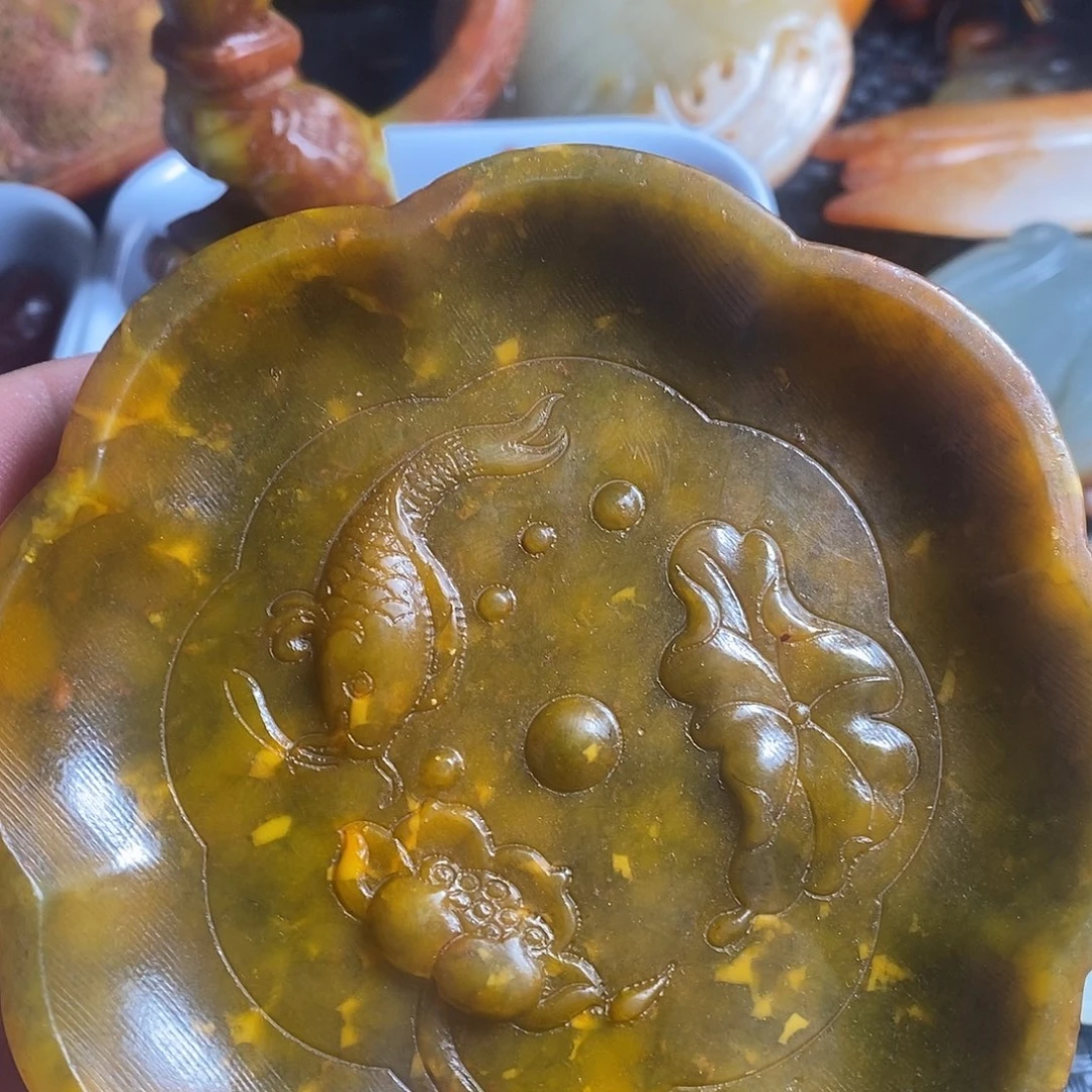 蛇纹石玉合金颈饰