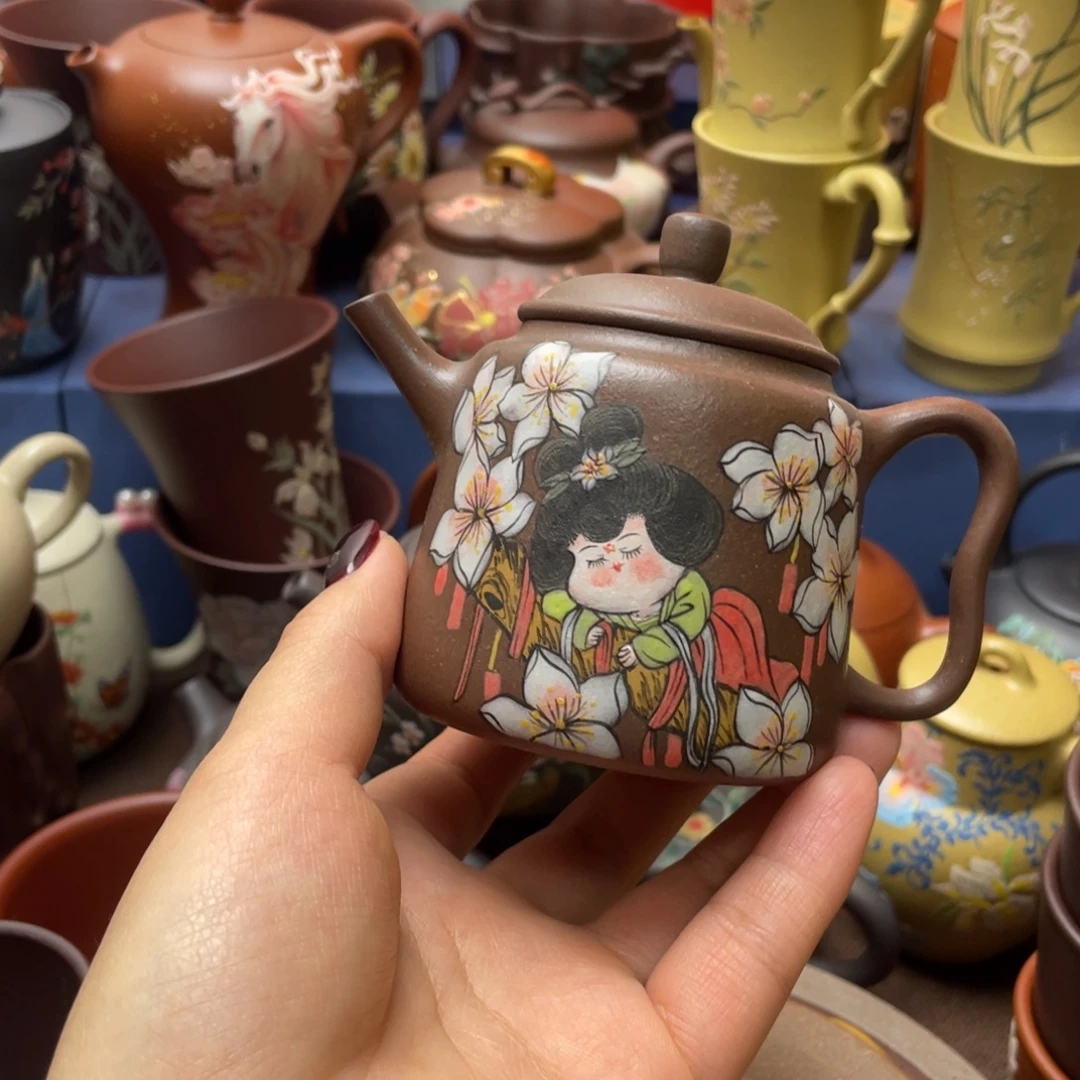 懒***兽红泥茶杯紫砂主人杯160cc