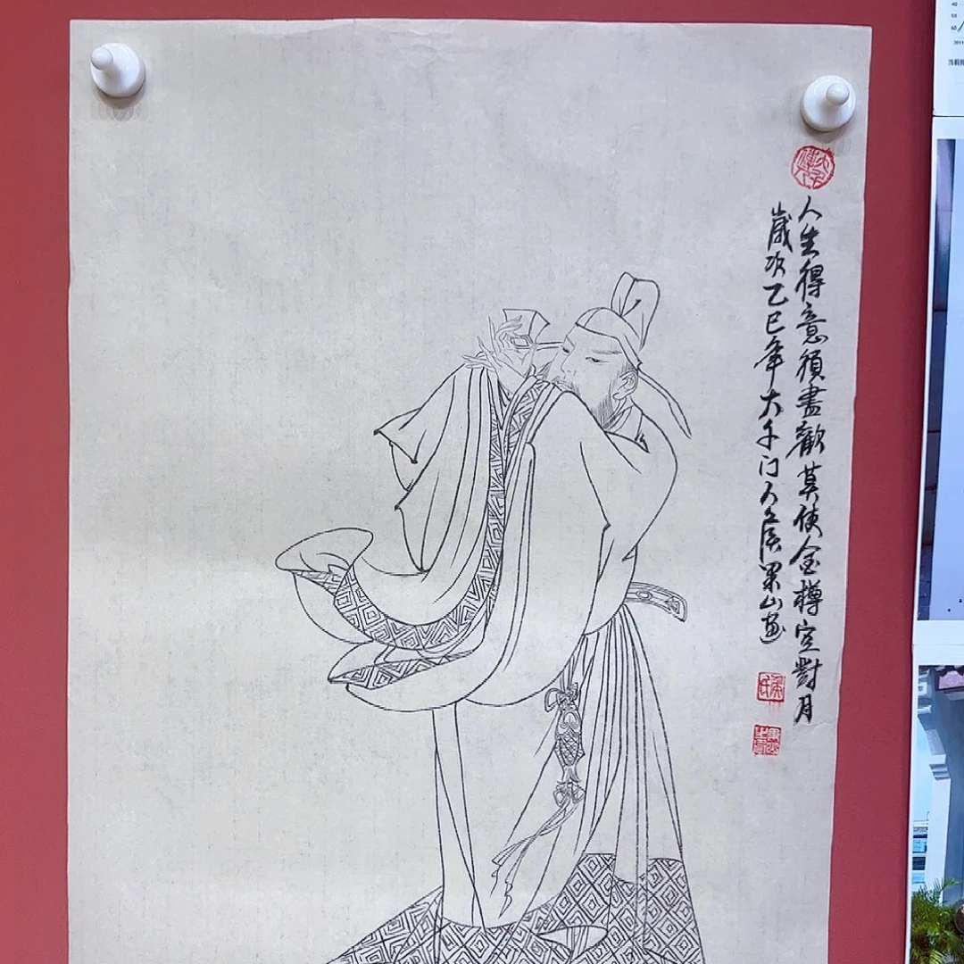 国画侯果山老师亲笔手绘作品朵