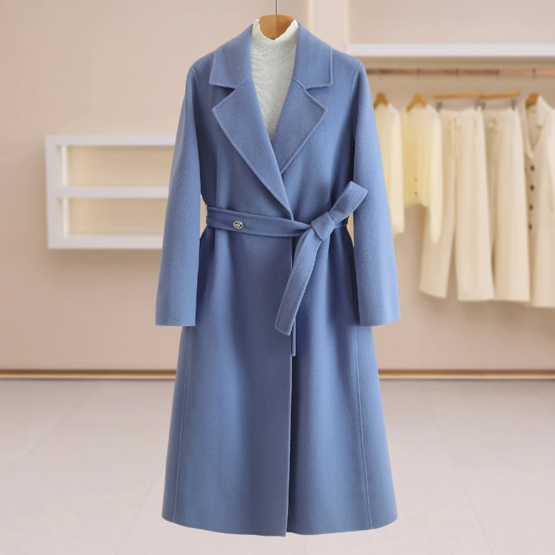 B4145-【歌】时尚方领长款双面呢#ZGL58B011