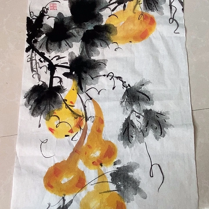 国画四尺四开花鸟作品