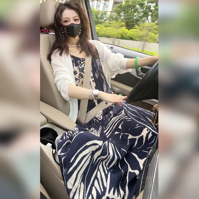 【Linda姐高端线】夏季气质慵懒复古爆款吊带裙连衣裙AS5LYH2349
