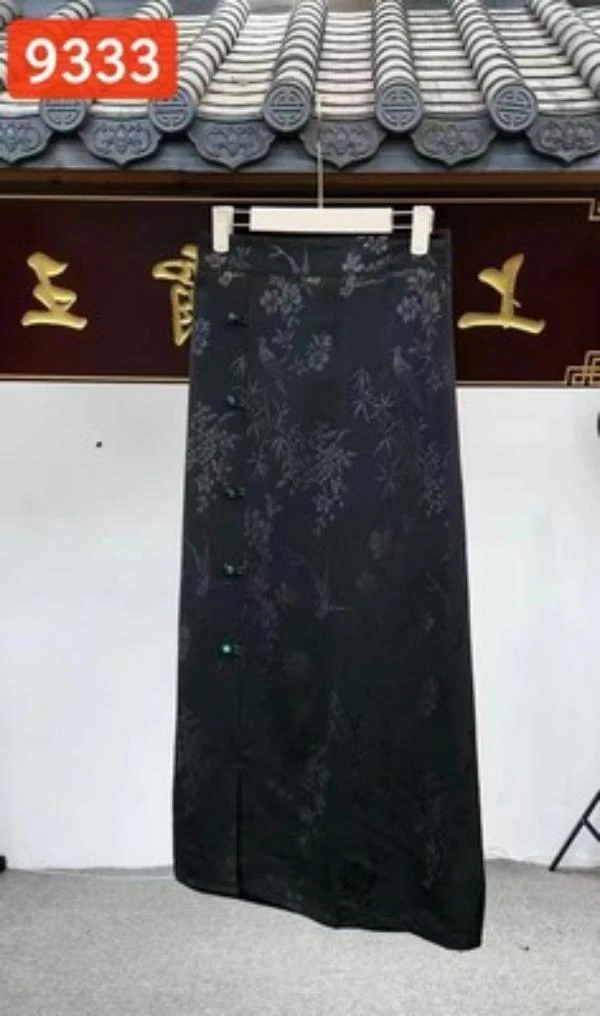 9333-23新款竹叶半身裙