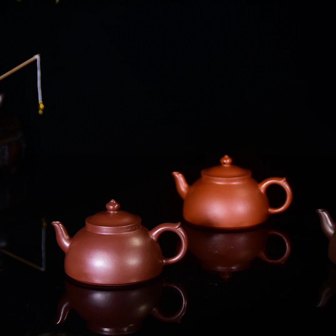 新粉福利〖笠帽〗原矿朱泥 紫泥 底槽青 130cc宜兴紫砂茶器