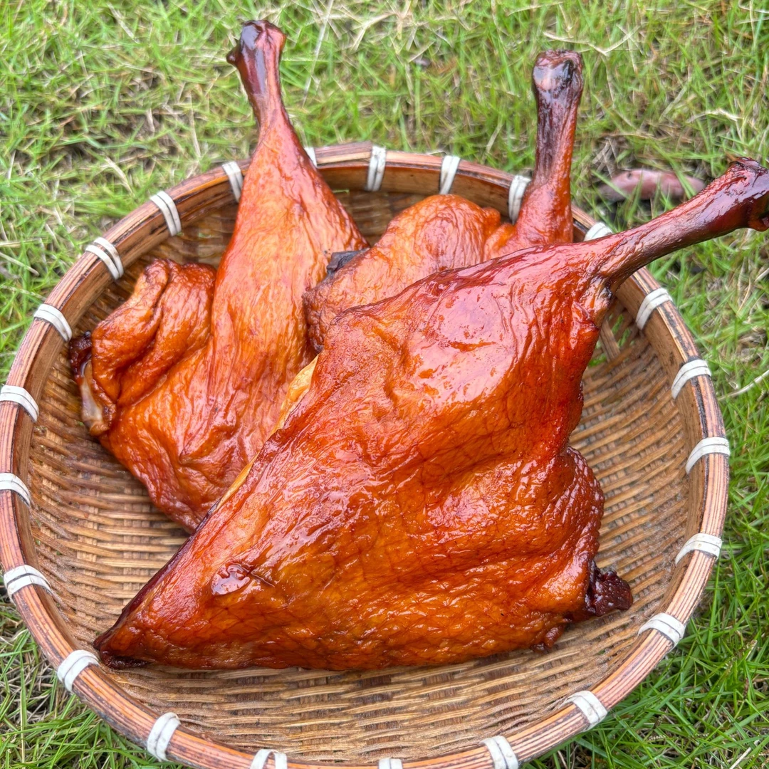 腊鸭腿5斤装湖南特产农家柴火烟熏腊鸭腿鸭边腿咸香味腊香味