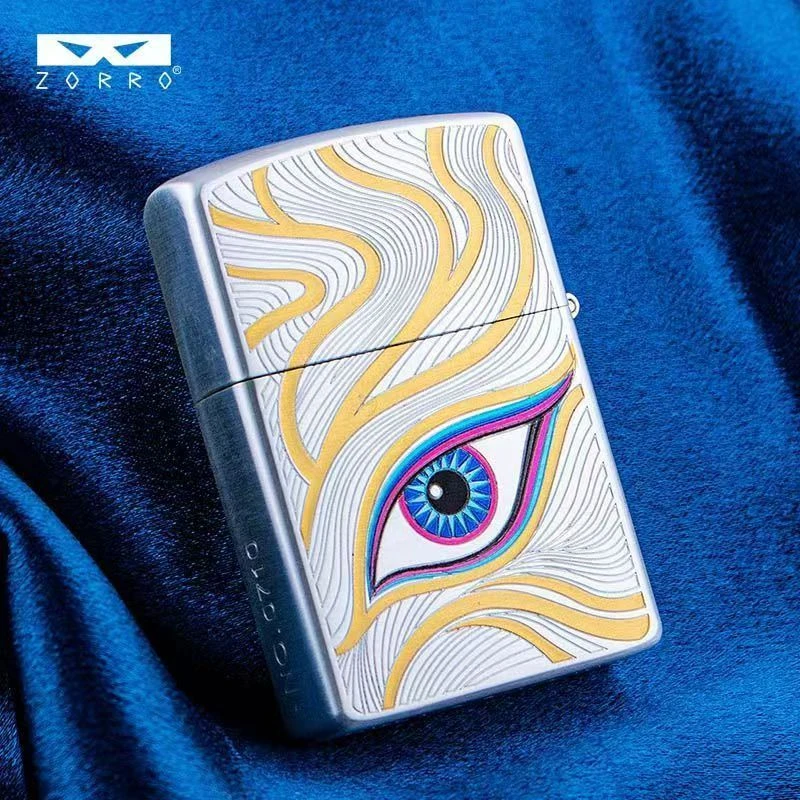 佐罗ZORRO新款夜光秋水含情煤油打火机