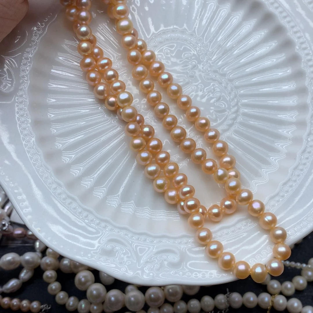 淡水珍珠6-7未镶嵌x26项链