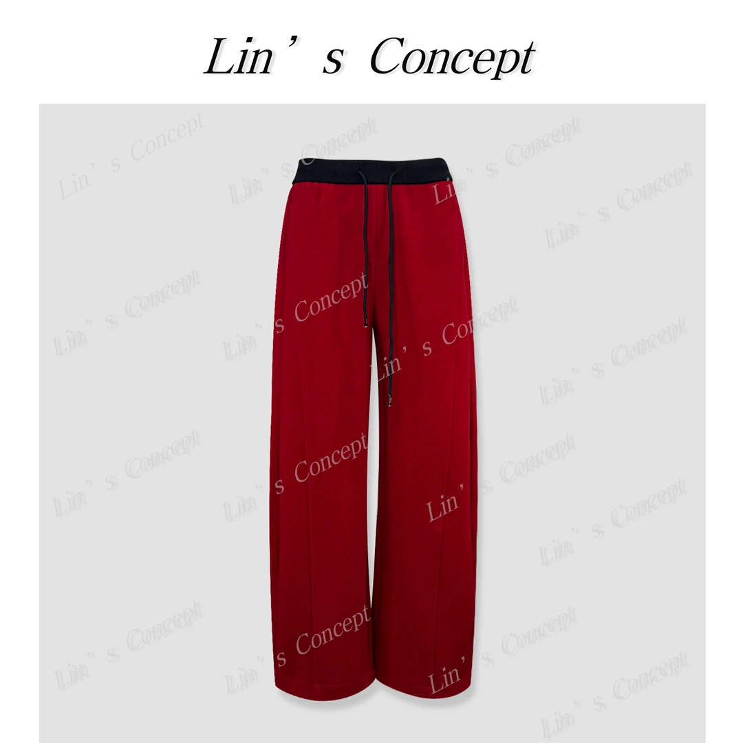 【Lin's concept】设计师拼接腰头松紧气球裤DL2407053