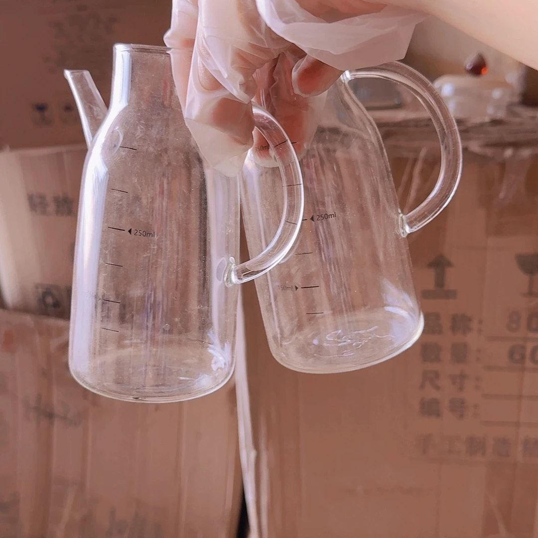【闪购商品】高硼硅玻璃茶水分离油壶2个