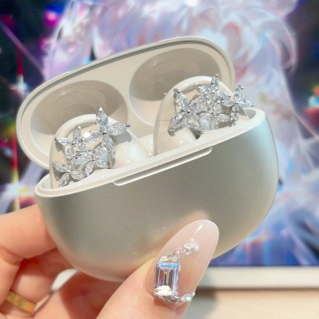 清冷感锆石耳机夹扣精致百搭蓝牙diy耳扣甜美经典轻奢