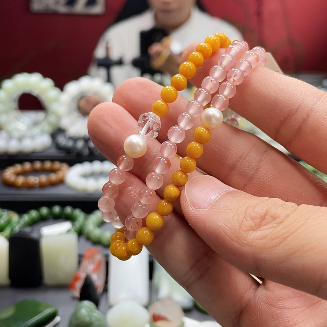 南红玛瑙未镶嵌手链