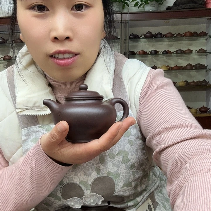 茶壶紫砂掇只紫砂壶原矿老紫泥容量260毫升经典壶形微瑕疵