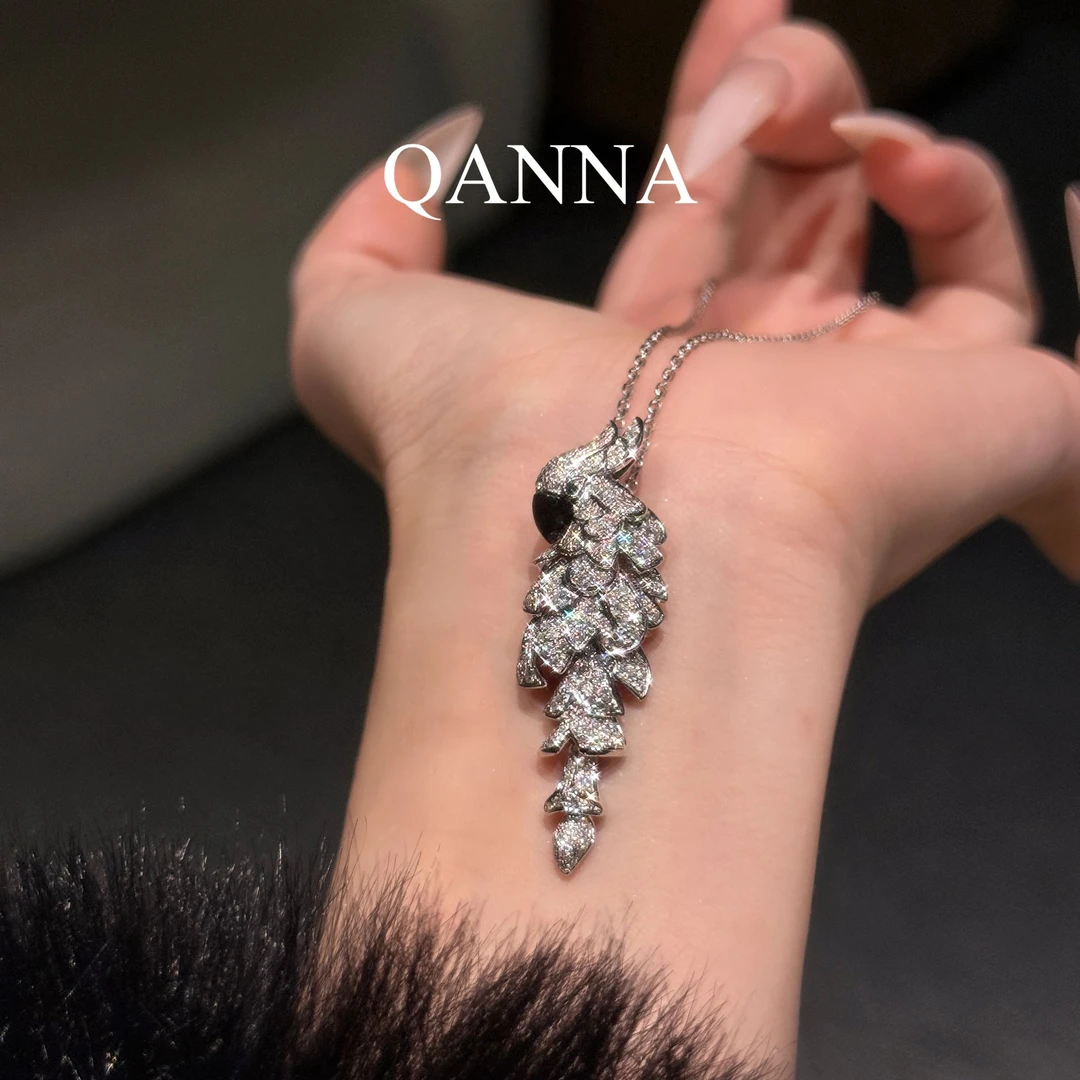 QANNA【超大号鹦鹉】【设计款重金版】奢华高定晚宴款钻石项链AY