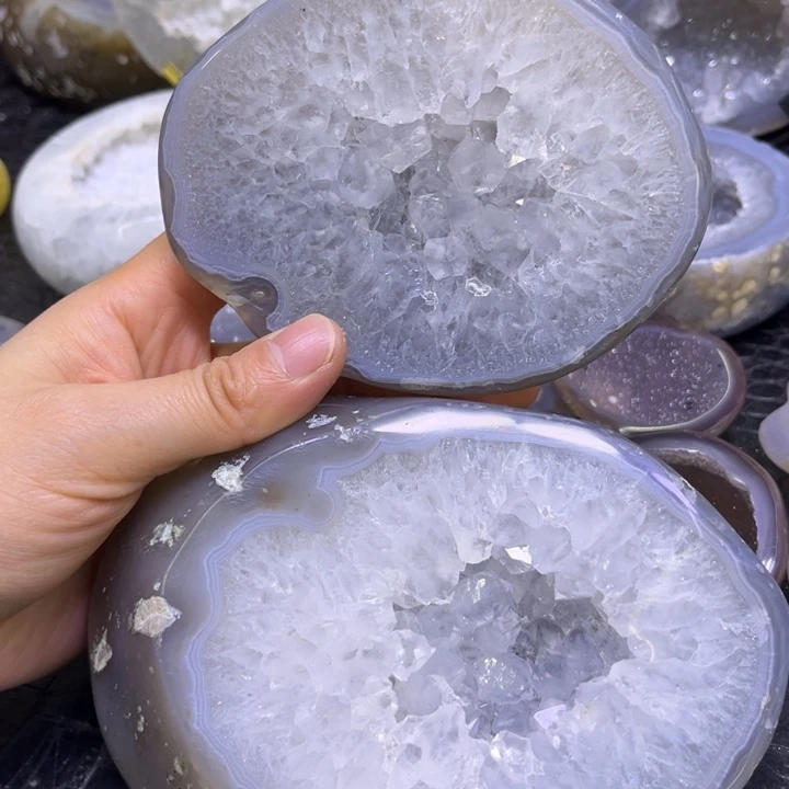 未镶嵌珠宝半成品水晶大白盆