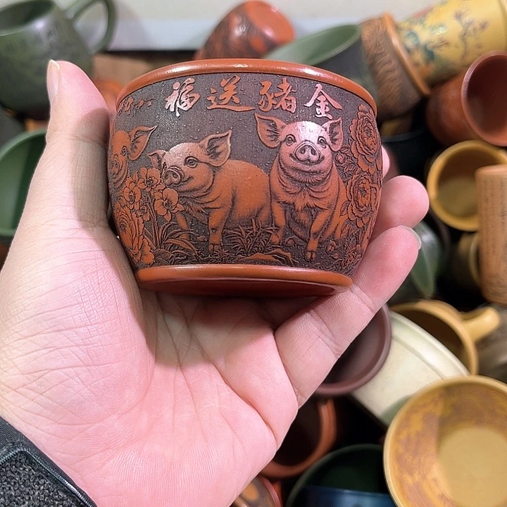茶杯紫砂全手工紫砂主人杯