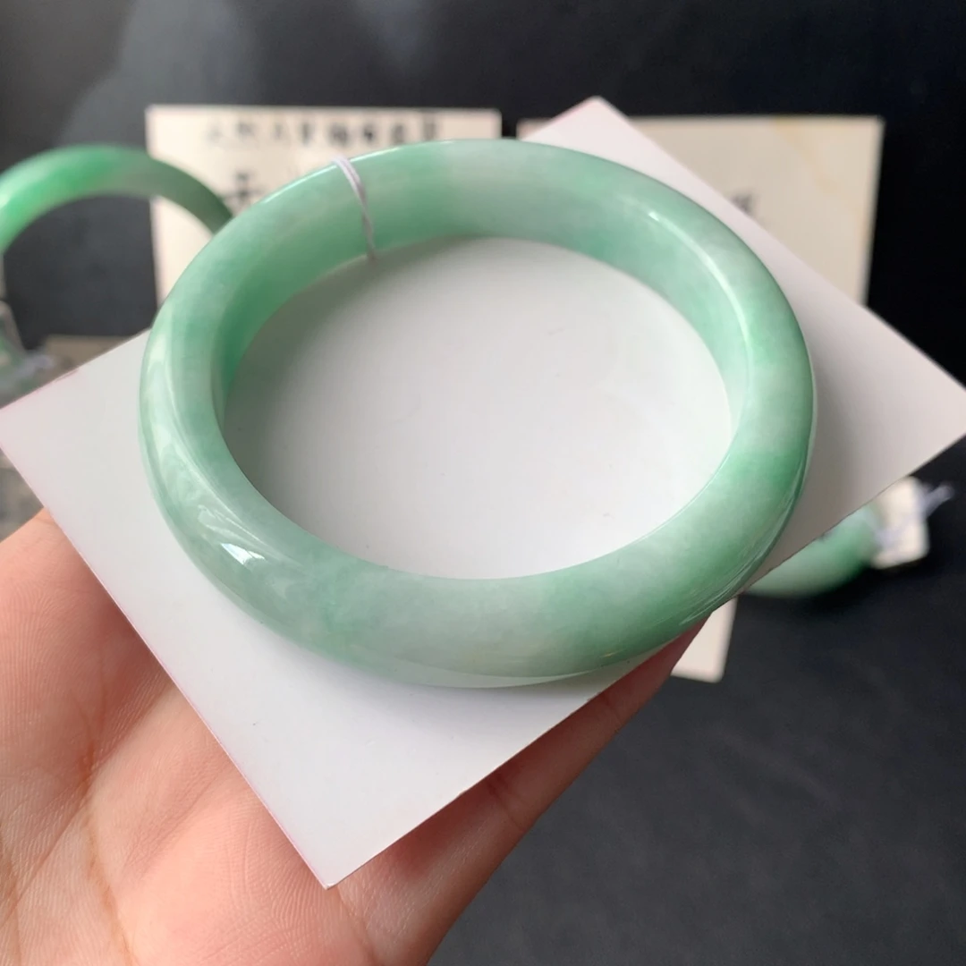 翡翠未镶嵌手镯28号58-12.0-8.7